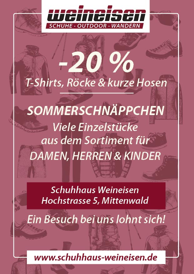 Anzeige - 20% Sommerschnaeppchen